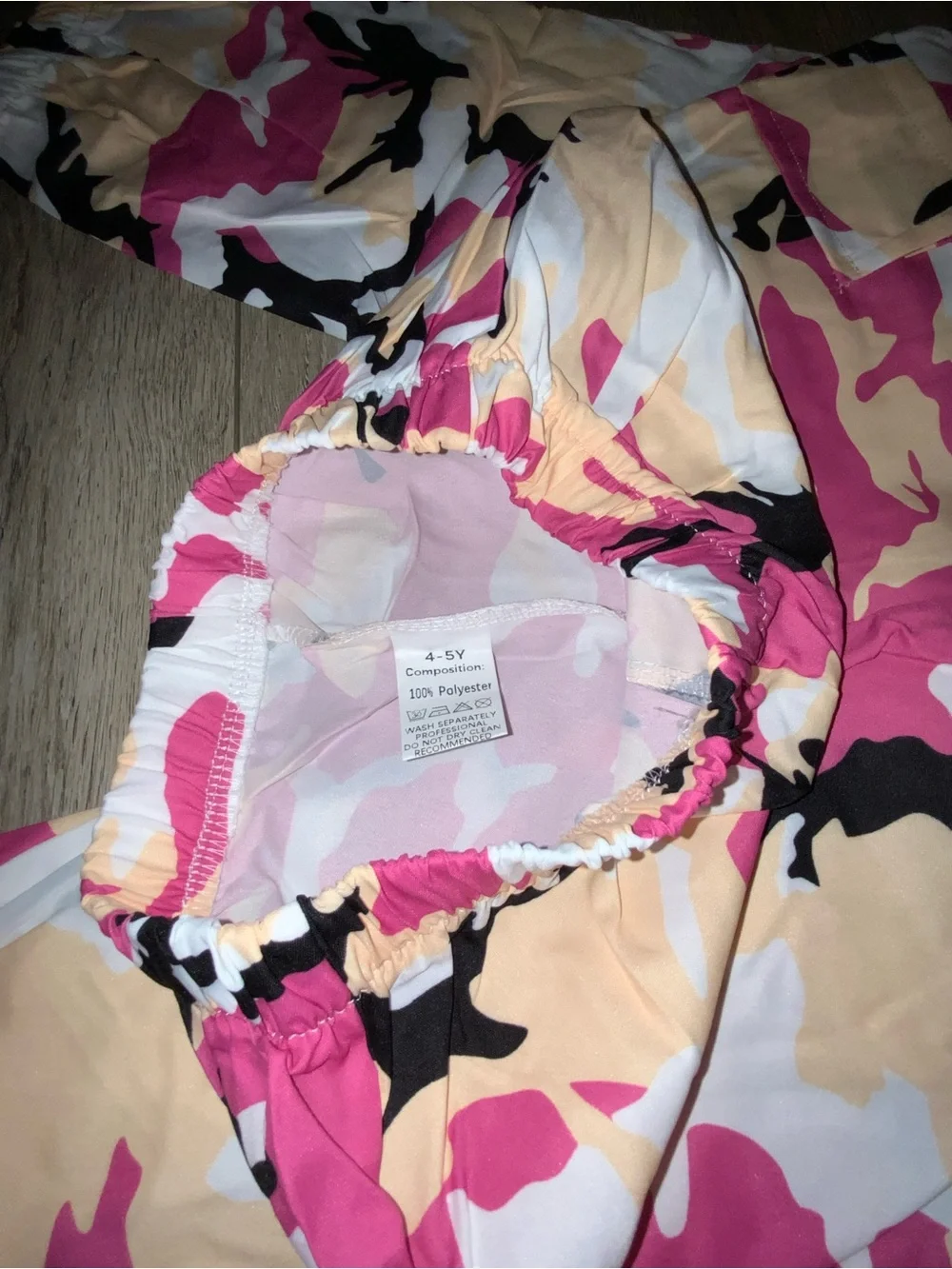 Amazon Girls Pink Camo Jogger Set